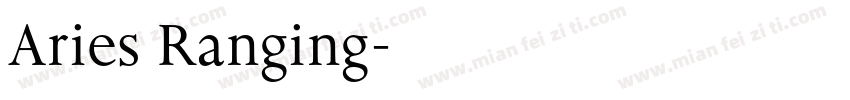 Aries Ranging字体转换